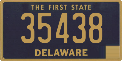DE license plate 35438