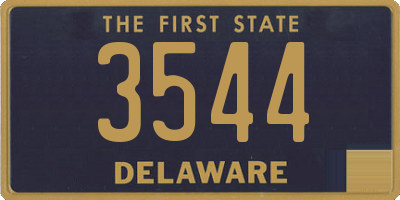 DE license plate 3544