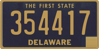 DE license plate 354417