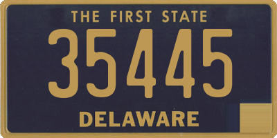DE license plate 35445