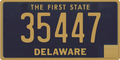 DE license plate 35447