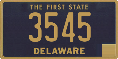 DE license plate 3545