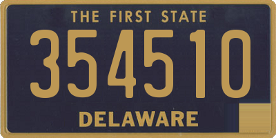 DE license plate 354510