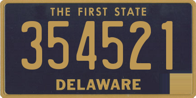 DE license plate 354521