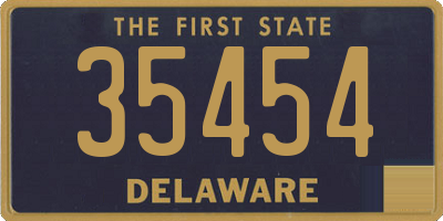 DE license plate 35454