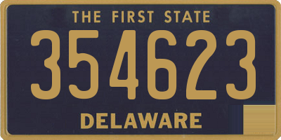 DE license plate 354623