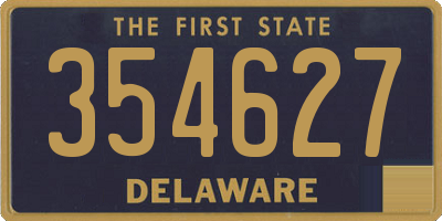 DE license plate 354627