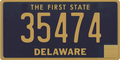 DE license plate 35474