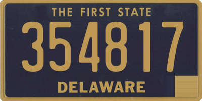 DE license plate 354817