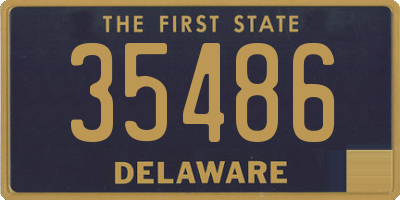 DE license plate 35486