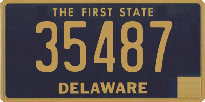 DE license plate 35487