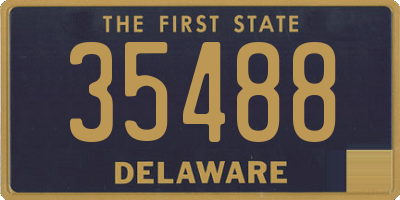 DE license plate 35488