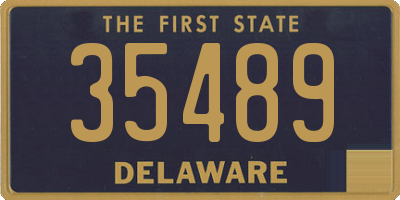 DE license plate 35489