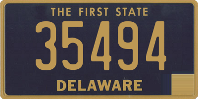 DE license plate 35494