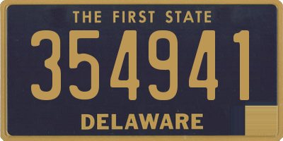 DE license plate 354941