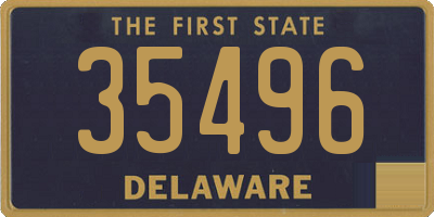 DE license plate 35496