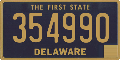 DE license plate 354990