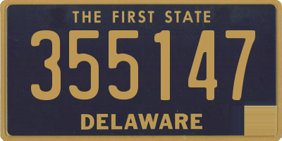DE license plate 355147