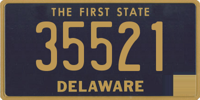 DE license plate 35521