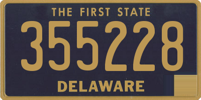 DE license plate 355228