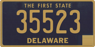 DE license plate 35523