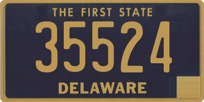DE license plate 35524