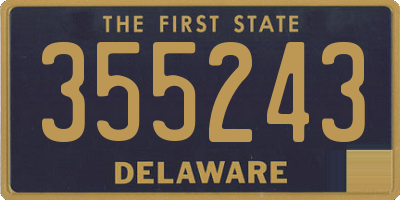 DE license plate 355243