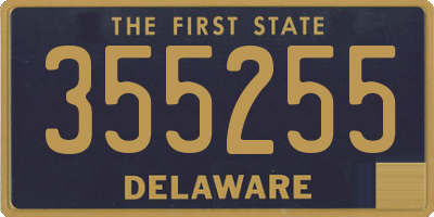 DE license plate 355255