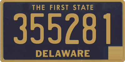 DE license plate 355281