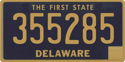 DE license plate 355285