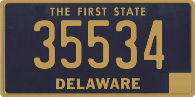 DE license plate 35534