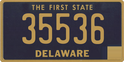 DE license plate 35536