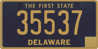 DE license plate 35537