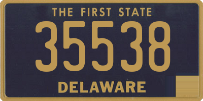 DE license plate 35538