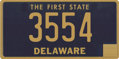 DE license plate 3554