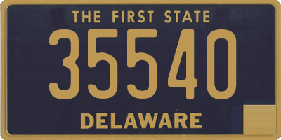 DE license plate 35540