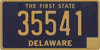DE license plate 35541