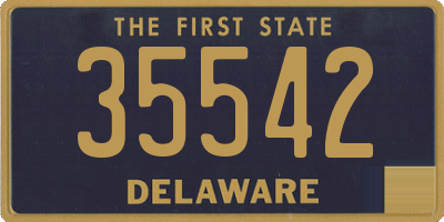DE license plate 35542