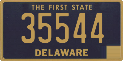 DE license plate 35544