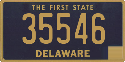 DE license plate 35546
