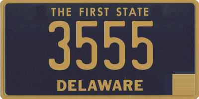 DE license plate 3555