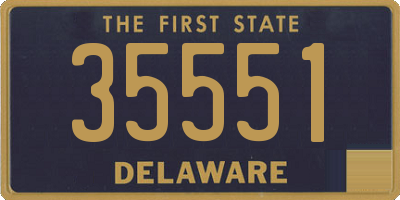 DE license plate 35551