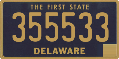 DE license plate 355533