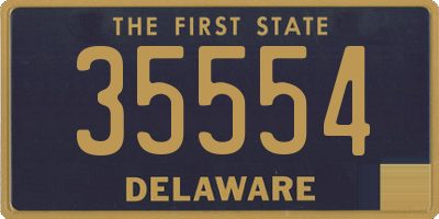 DE license plate 35554