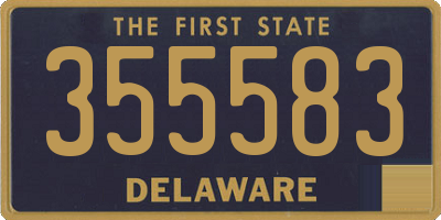 DE license plate 355583