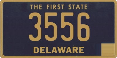 DE license plate 3556