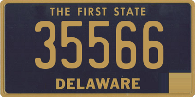 DE license plate 35566