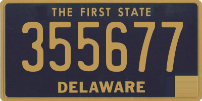 DE license plate 355677