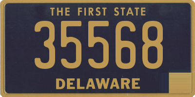 DE license plate 35568
