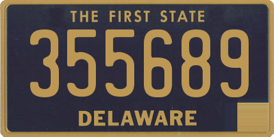 DE license plate 355689